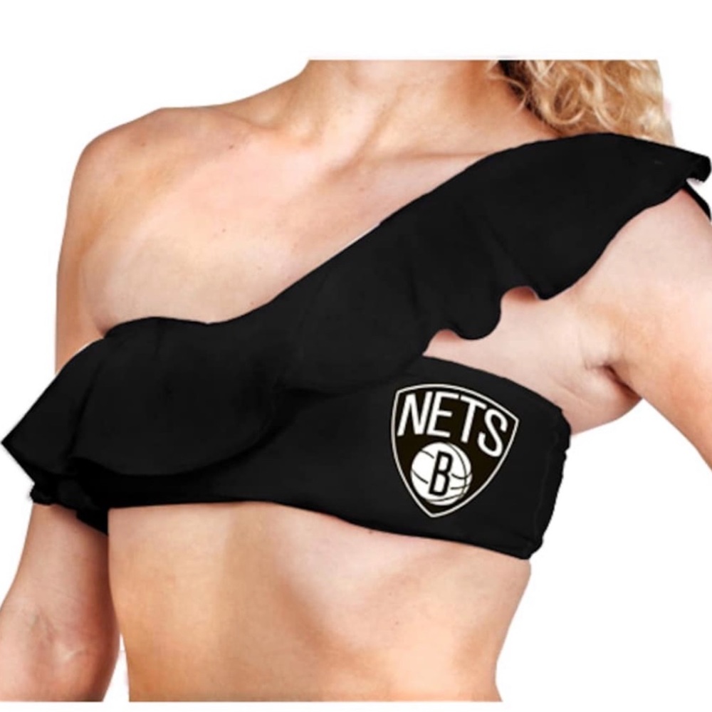 NÉW Women’s Solid Ruffle Multi-Wear Bikini Top